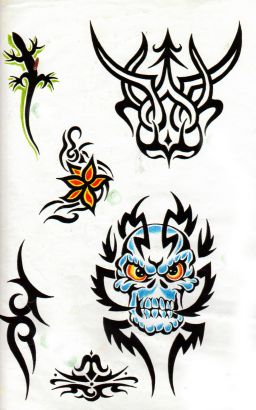 Tribal Mask Tat Galleries